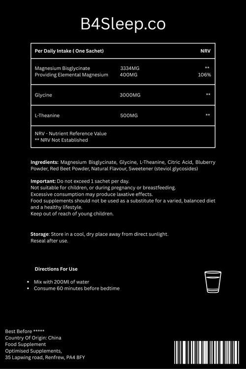 B4Sleep -Magnesium Sleep Aid UK